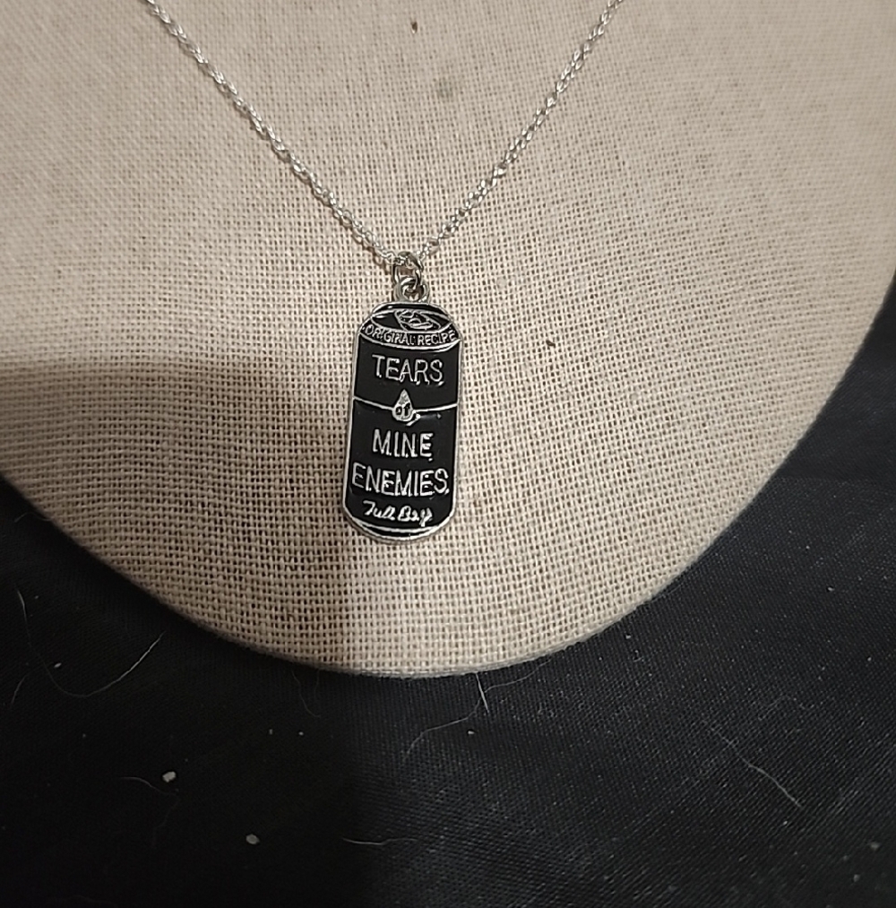 Handcrafted Silver 'Tears of Mine Enemies' Necklace - Picture 3 of 4